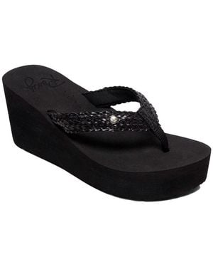 Roxy Womens Mellie Wedge Sandal - Black