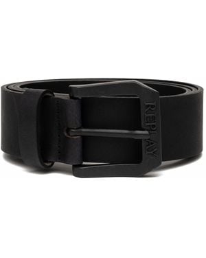 Replay Men's Leather Belt - Black