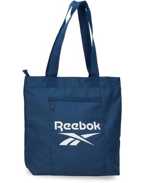 Reebok Ashland Shopping Bag Blue 31x34x12cm Polyester By Joumma Bags