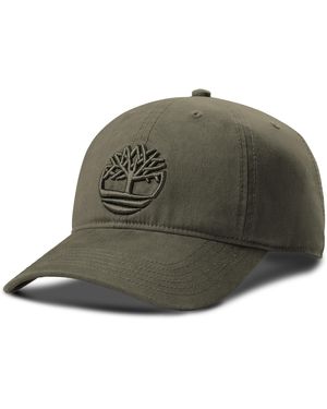 Timberland Soundview Baseball Cap Baumwolle Canvas Verstellbar Leichte Stilvolle Mütze für Outdoor-Aktivitäten - Grün