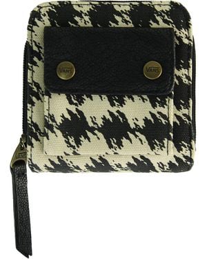 Vans Greta Small Bi Fold S Oatmeal Printed Wallet Vy3vekb - Black