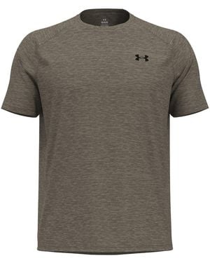 Under Armour S Tech Textured Short Sleeve T-shirt - Grey