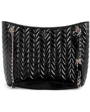 Guess Cheryl 2 Compartment Tote - Black