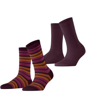 Pack De 2 Calcetines Para Hombre Esprit, Rayas, Algodón Orgánico Sostenible Y Transpirable, Duraderos Y Suaves Con La Piel