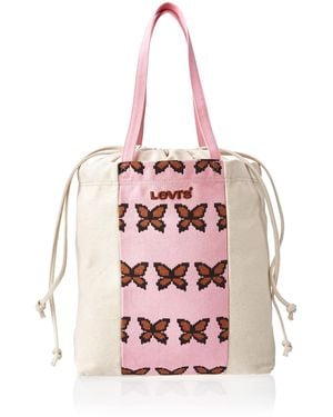 Levi's Drawstring Tote Bag - Pink