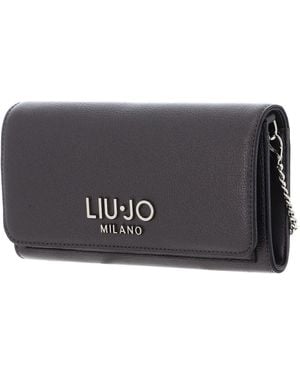 Liu Jo Caliwen Bifold Wallet XL Antracite Met. - Schwarz