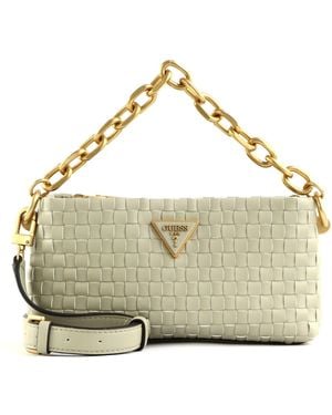 Guess Lisbet Mini Crossbody Tas - Naturel