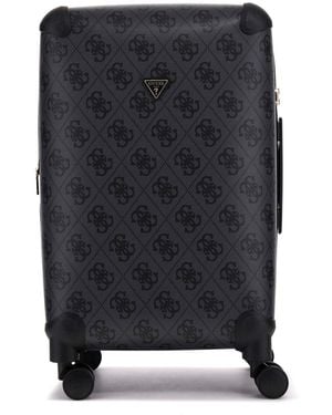 Guess Trolley 22 in 8-Wheeler Coal Logo Gris foncé 64cm - Noir