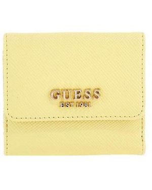 Guess Laurel SLG Card & Coin Purse Bag - Gelb