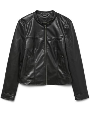 Vero Moda Vmamanda Short Coated Jacket Noos - Schwarz
