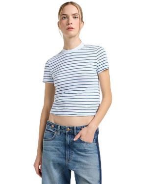 Lee Jeans Cropped Tee - Blau