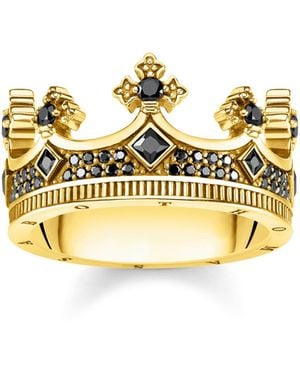 Thomas Sabo 3 Ring Krone gold 750 Gelbgold Vergoldung - Mettallic