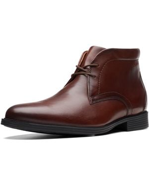 Clarks Stivali Chukka da uomo Whiddon Mid - Marrone