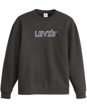 Levi's Relaxed Graphic Crew Sweatshirt Maglia di Tuta - Nero