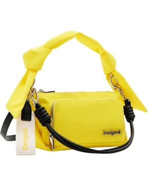 Desigual S Plain Knots Crossbody Bag - Yellow