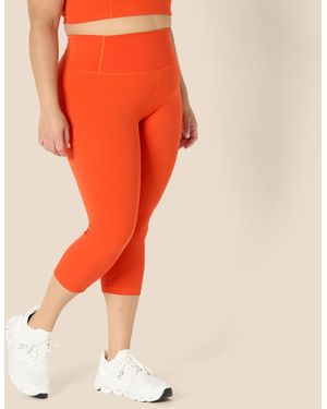 Amazon Essentials Legging Court d'Entraînement et de Yoga Active FormFlex Ultra Doux - Orange