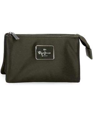 Pepe Jeans Ruby Kulturbeutel Für Damen – Anthrazit, Polyester, 20.5x11.5x6.5 Cm