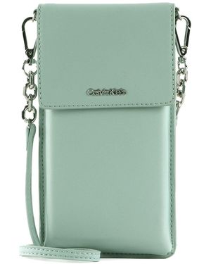 Calvin Klein CK Must Phone Pouch XBody Pearl Blue - Grün