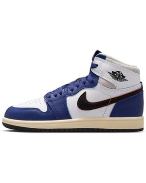 Nike Air Jordan 1 Retro Alto OG Rare Deep Royal Blue Preschool Lifestyle Scarpe