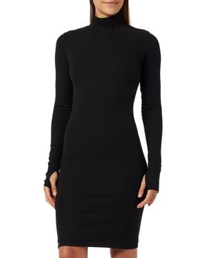 G-Star Slim Rib Dress Mock Ls - Zwart
