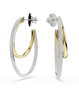 Swarovski 5702400 Boucles d'oreilles créoles hyperboles - Métallisé