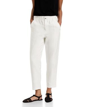 Street One A379203 Paperbag Hose im Casual Fit - Weiß