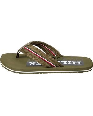 Tommy Hilfiger Flip Flops Corporate Beach Sandal Zehentrenner - Braun