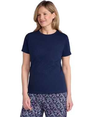 Mountain Warehouse Shirt basique pour femme - Coupe ample - Haut léger et respirant avec coupe ample - Vêtement de loisirs - Bleu