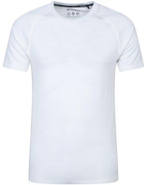 Mountain Warehouse Summit Merino II T-Shirt Weiss Large - Weiß