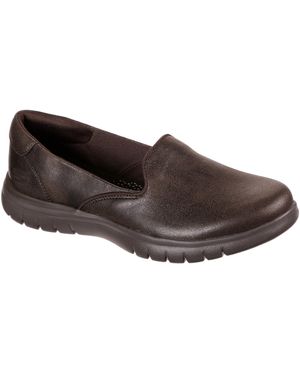 Skechers Loafers Flacher Slipper - Braun