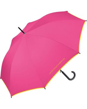 Benetton Benetton Stockschirm Long AC Solid - Bubblegum - Pink