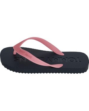 Tommy Hilfiger Tjw Logo Flip Flop En0en02447 - Black