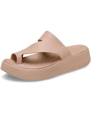 Crocs™ Sandal,getaway Platform Toe Loop,pink Caramel,9 Uk