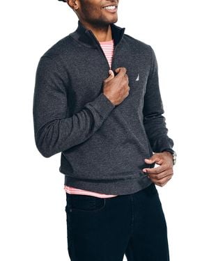 Nautica Maglione da uomo Navtech con cerniera a quarto - Blu