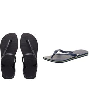 Havaianas , , Flash Urban, Beach Sandals, Black, 6/7 Uk Brasil Logo Flip Flops, Navy Blue, 6/7 Uk