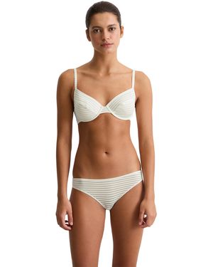 Marc O' Polo Second Skin Jacquard Wired Non Padded Bra - White