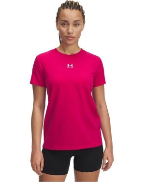 Under Armour Maglietta a maniche corte Rival Core da donna, - Rosa