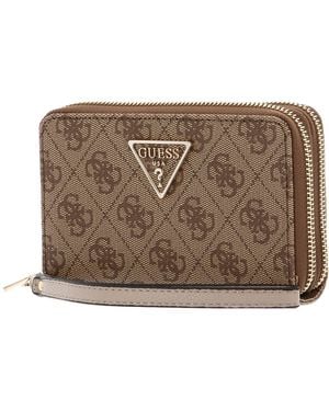 Guess Laurel Slg Phone Cro Bag - Metallic