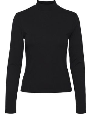 Vero Moda VMMARY LS Highneck TOP GA JRS NOOS - Schwarz