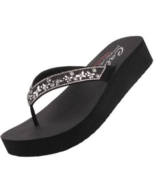 Skechers , 119642-nvmt, Womens, Sandals, Blue, 5 Uk - Black