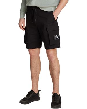 Calvin Klein Regular Fit Cargo Shorts - Black