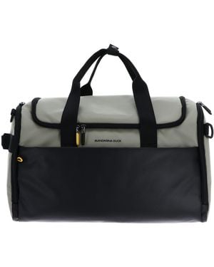 Mandarina Duck Eco Coated Duffle Bag Mud - Nero