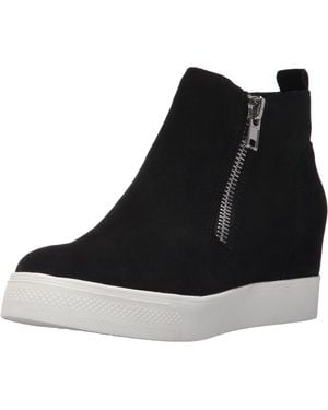 Steve Madden Wedgie Wedge Trainers - Black