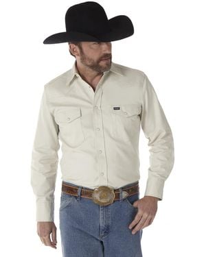 Wrangler Firm Finish Button Down - Blue