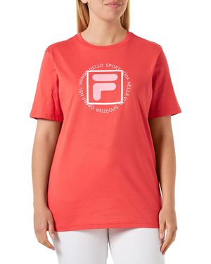 Fila Logo Grafico Swindon T-Shirt - Rosso