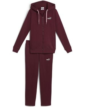 PUMA Metallic Hooded Sweat Suit Fl Op - Paars