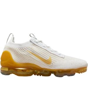 Nike Air Vapormax 202 Flyknit Se Trainers Trainers Shoes Dq8963-100 White/yellow Ochre Uk10