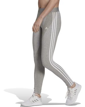 adidas Essentials 3 Stripe leggings - Gray