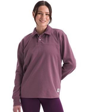 The North Face Long Sleeve Heritage Patch Rugby Shirt - Purple