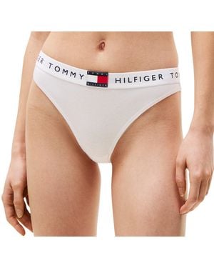 Tommy Hilfiger Classic Bikini Briefs With Logo Waistband - White